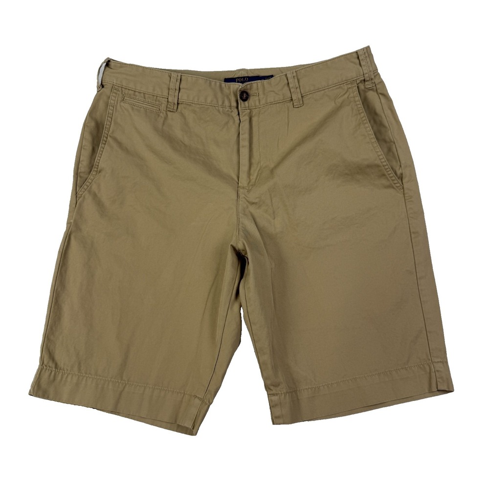 Polo Ralph Lauren Womens Shorts Size 10 (32" Waist) Beige Tan Chino Pony
